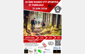30ème Rando VTT familiale et Sportive